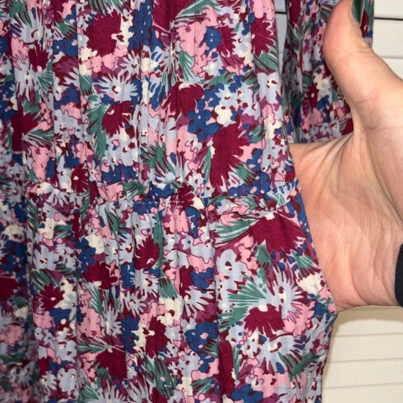 Madewell Multicolor Floral Long Sleeve Dress - Picture 3 of 4